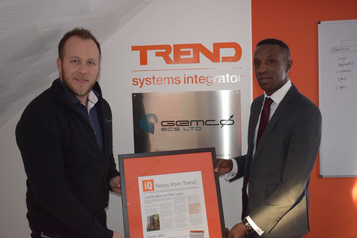 DanielTrend2's tweet photo. Presenting Jason Graystone with Octobers edition of IQ News featuring Gemco Intelligent Buildings Group. 
https://t.co/Z4mIvF0Inu https://t.co/YT65rt3Z4X
