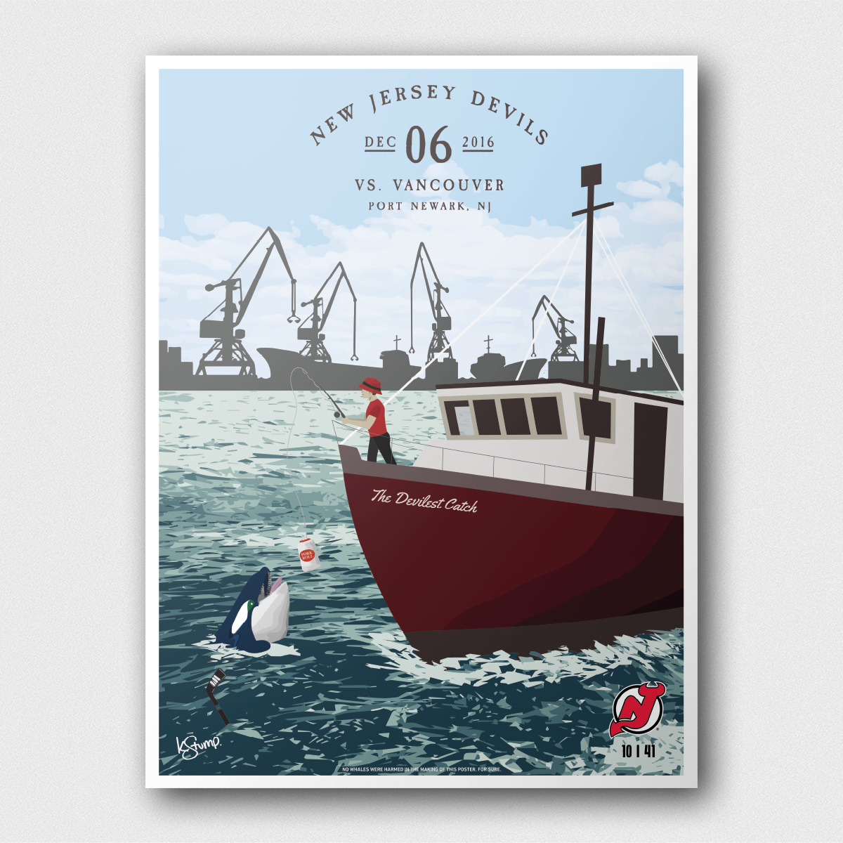 new jersey devils game day posters