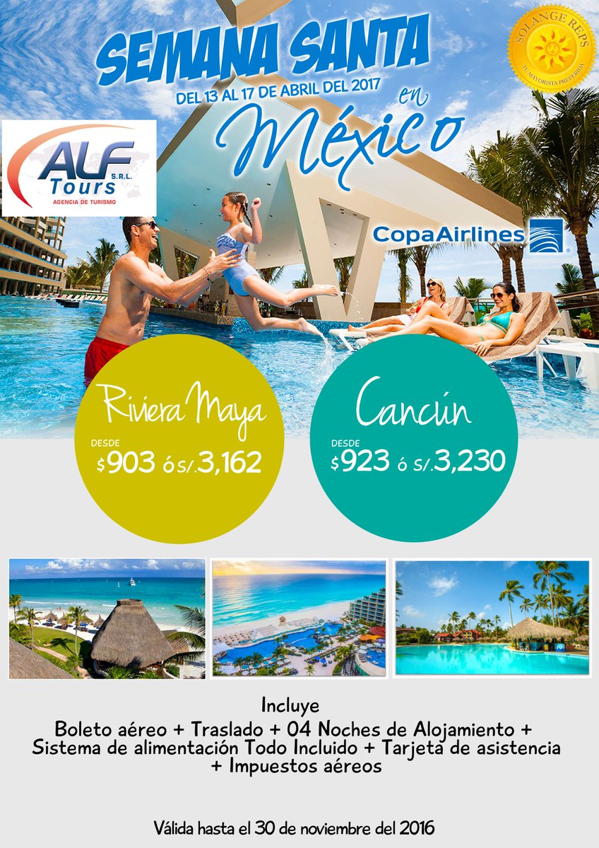 alftours's tweet photo. Aprovecha y viaja a #MÉXICO en Semana Santa :) https://t.co/H6G9cZWnaZ