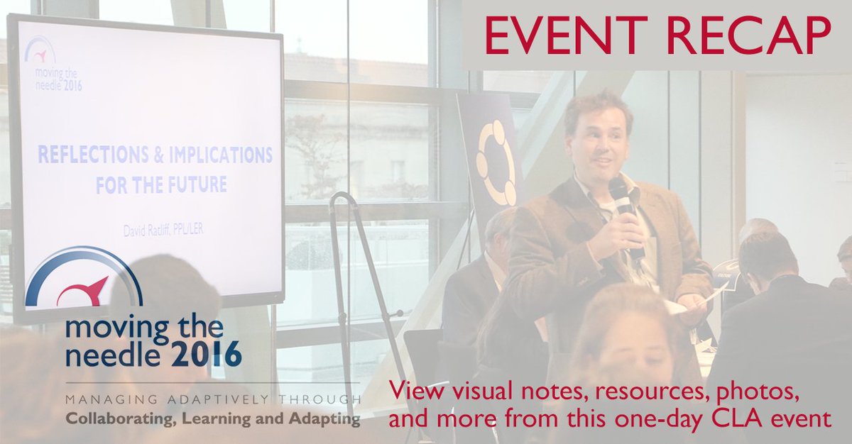 USAIDLearning's tweet photo. Find takeaways from Moving the Needle here on @USAIDlearning https://t.co/LbbslQtyVK #CLA4Dev #AdaptDev https://t.co/qHy9NmzCTN
