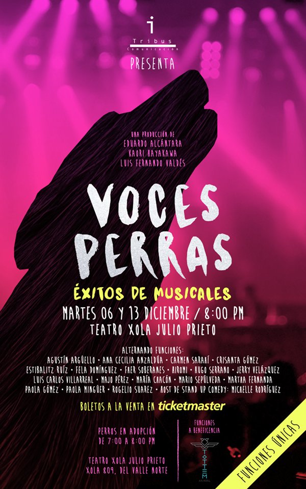 ¡Hoy es el primer show de <a href="/vocesperrasmx/">vocesperrasmx</a> en el <a href="/TeatroXola/">TEATRO XOLA</a>!

¡No se lo pierdan! Deseamos que consigan muchos recursos para <a href="/TottemAnimal/">Tottem Animal</a>.