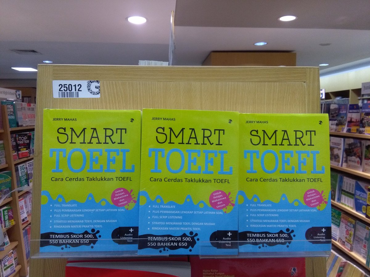 Raditya_nduth's tweet photo. Smart TOEFL
@linguakata 
@GRAMEDIALAMPUNG @GramediaKedaton @infobukuID @InfoBDL 
Ayo Belanja Buku 
New Arrival !!! https://t.co/uDspgXJDjy