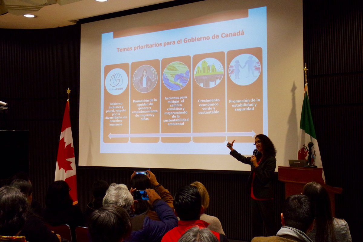 CanEmbMexico's tweet photo. The Canada Fund #CFLIMX supports projects that promote #HumanRights #GenderEquality #FreedomofExpression among others https://t.co/fXuLWuWIw4