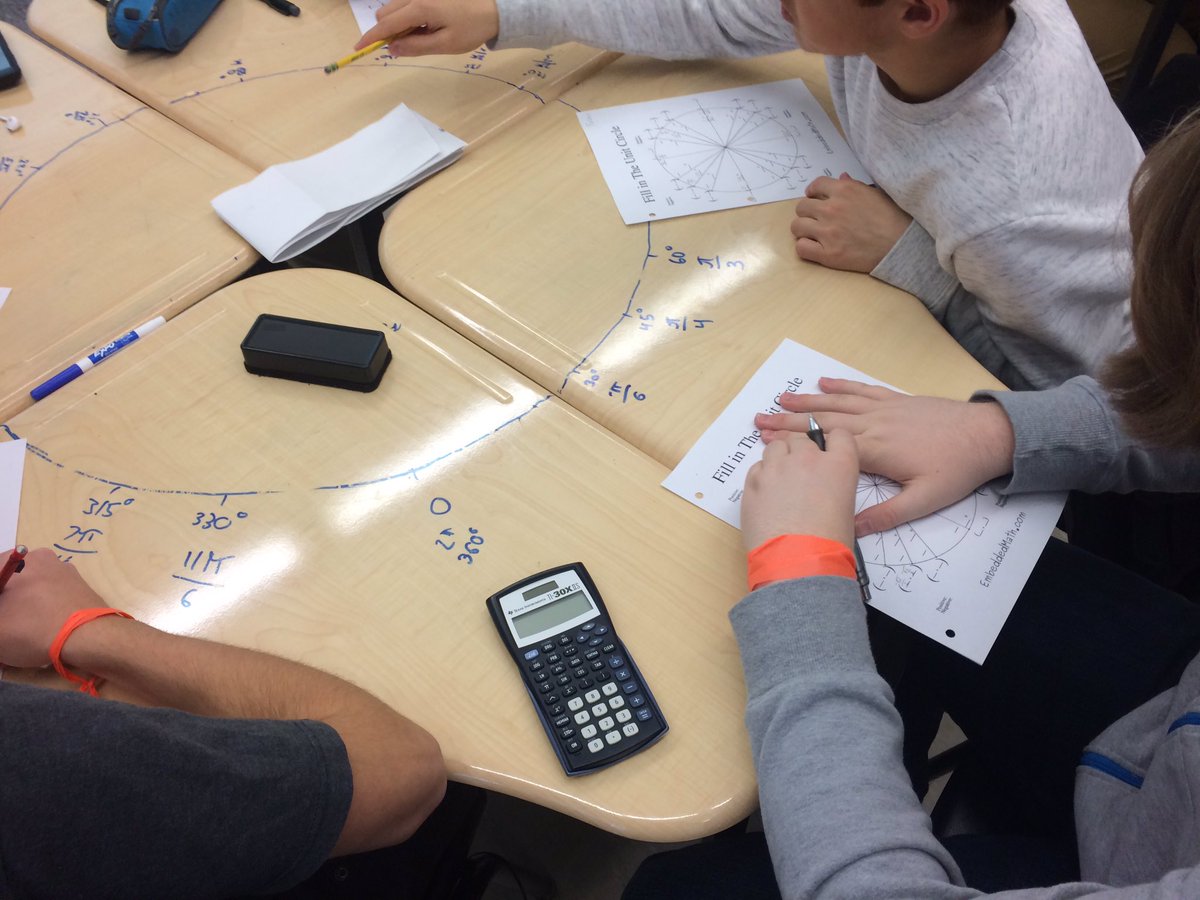realJ_Mitchell's tweet photo. Today #HaydenMath built the unit circle. https://t.co/Sr0laz7RCv