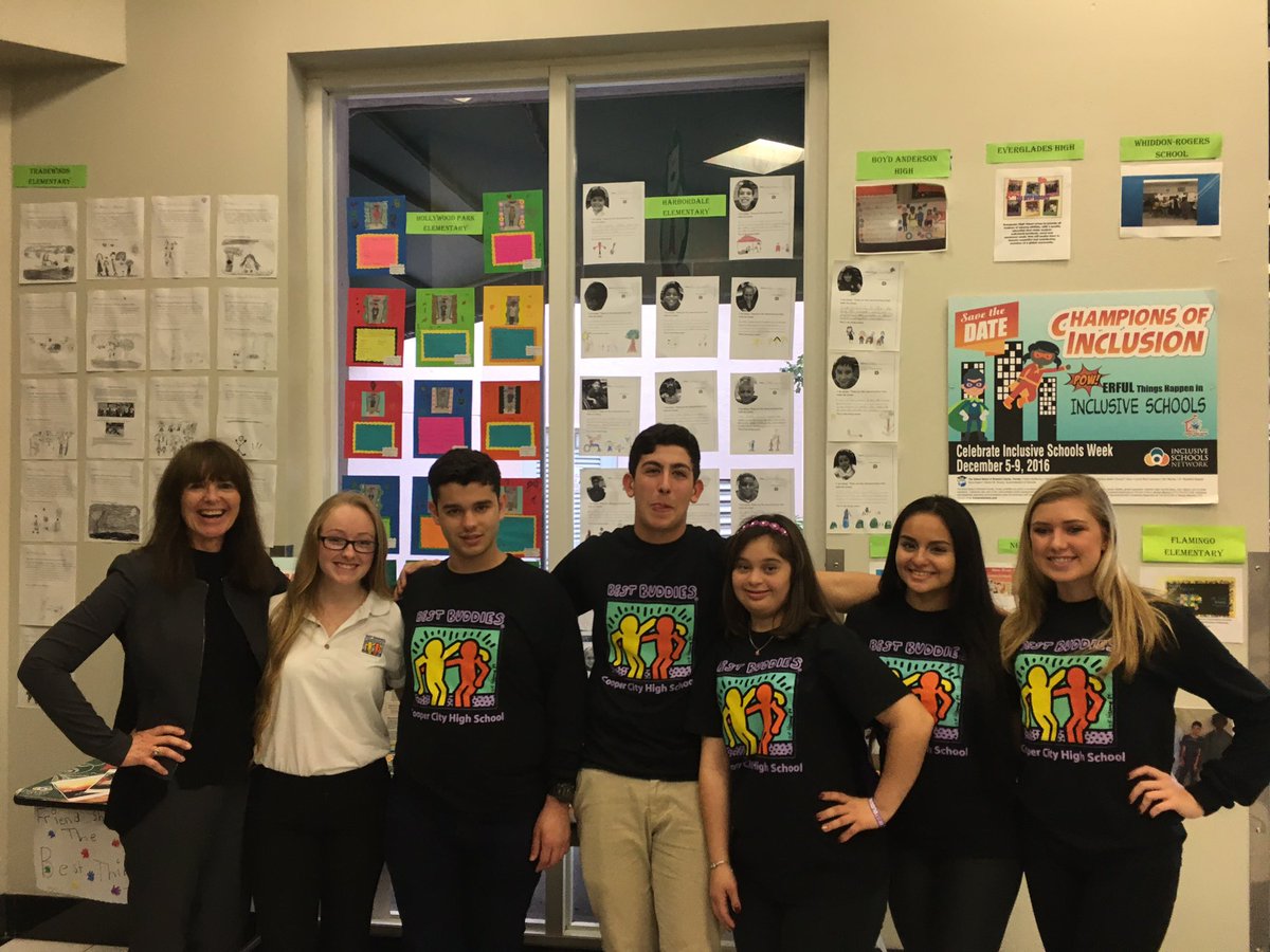 Dr_K_Randolph's tweet photo. Celebrating Inclusive Schools Week with @ccbestbuddies @BrowardESE_SS #inclusion https://t.co/zT2nzw2qE3