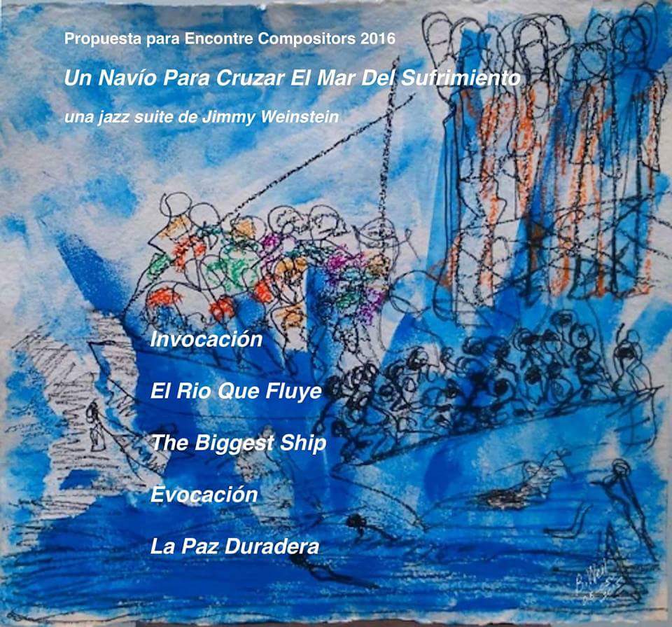 encontres's tweet photo. 10 desembre Fundació ACA  20 h
Quintet de Jazz Jimmy Weinstein 
Un Nabiu per creuar el mar del sofriment 
Sobre els refugiats de Síria. https://t.co/3cbQh8x6yQ