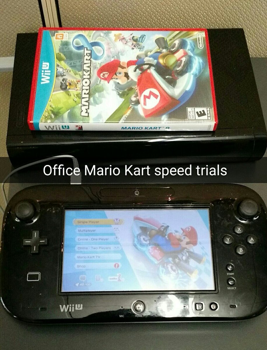 Just an average day in the Marketing department. #MarioKart #OfficeCompetition #officelife