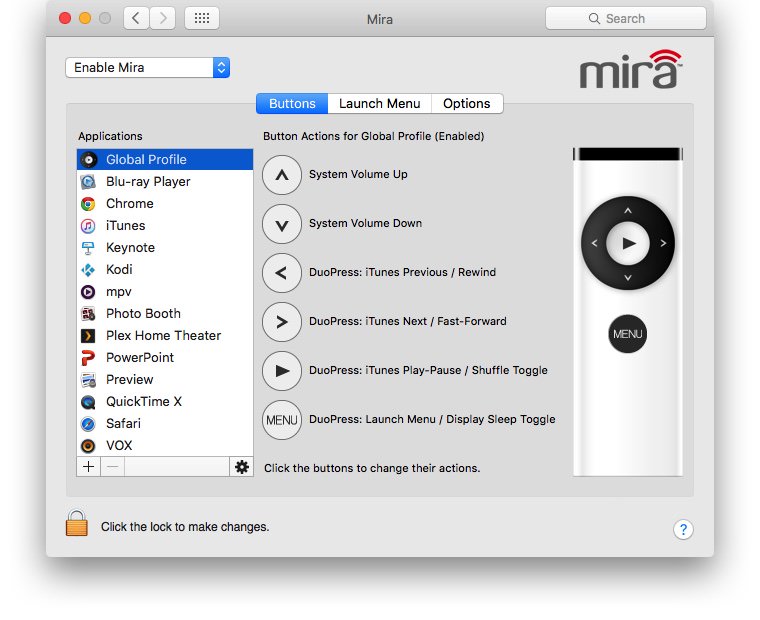 TwistedMelon's tweet photo. Mira 1.5.0 Pref Pane https://t.co/22Yx082ZjG #macOS #appleremote #mantamini #automation #remotecontrol https://t.co/cVn2qqOi0G