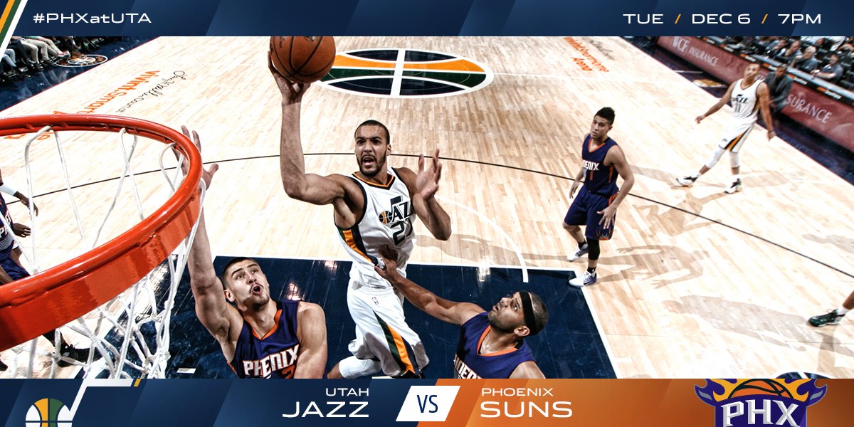We're back at it tonight with the Suns in town!  Be There: goo.gl/xU4b40 🎟🎟  #PHXatUTA https://t.co/WzjKMg0BC4