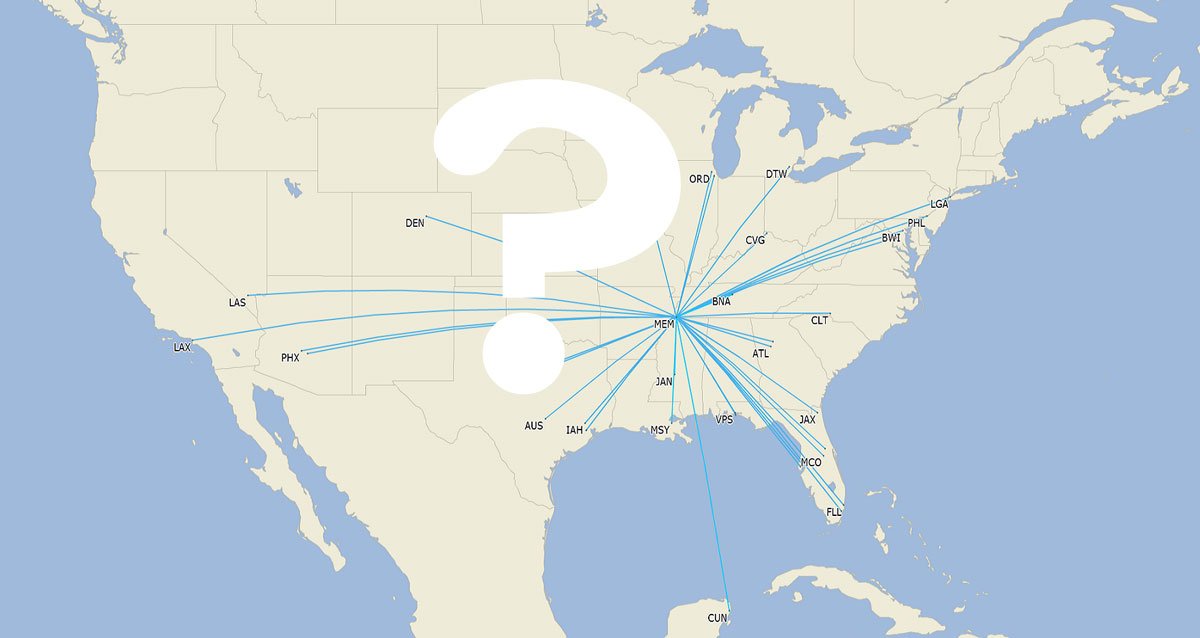 flymemphis's tweet photo. STAY TUNED: We've got an exciting announcement tomorrow about new nonstop service. Wanna take a guess where we're flying next? #FirstTeamMEM https://t.co/itLQ5G9zFU