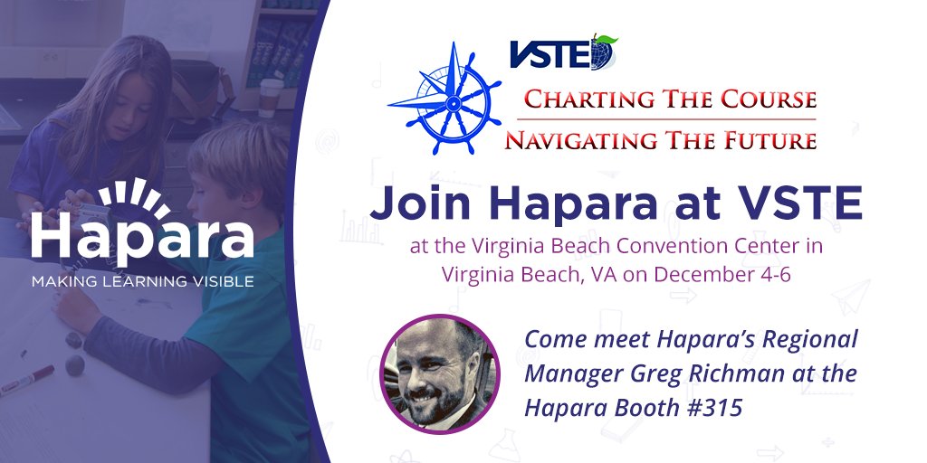 hapara_team's tweet photo. #VSTE2016 Come and have a coffee with @Greg_Richman_ at Booth 315 and discover 4 core, truly transformative technologies #Hapara https://t.co/k1dtuN4dWu