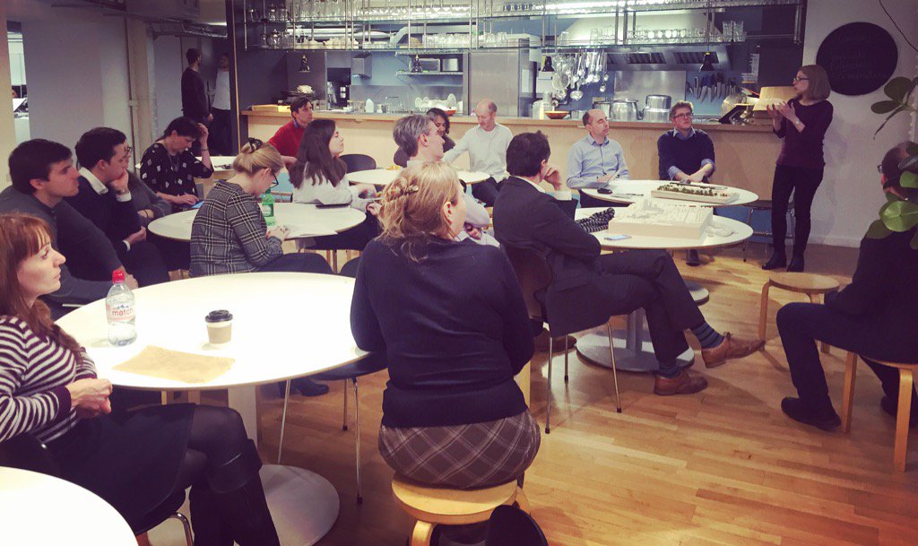 @riba guests #dayinthelifeofanarchitect following Simon Toplis, listening in to today's design crits #architecture