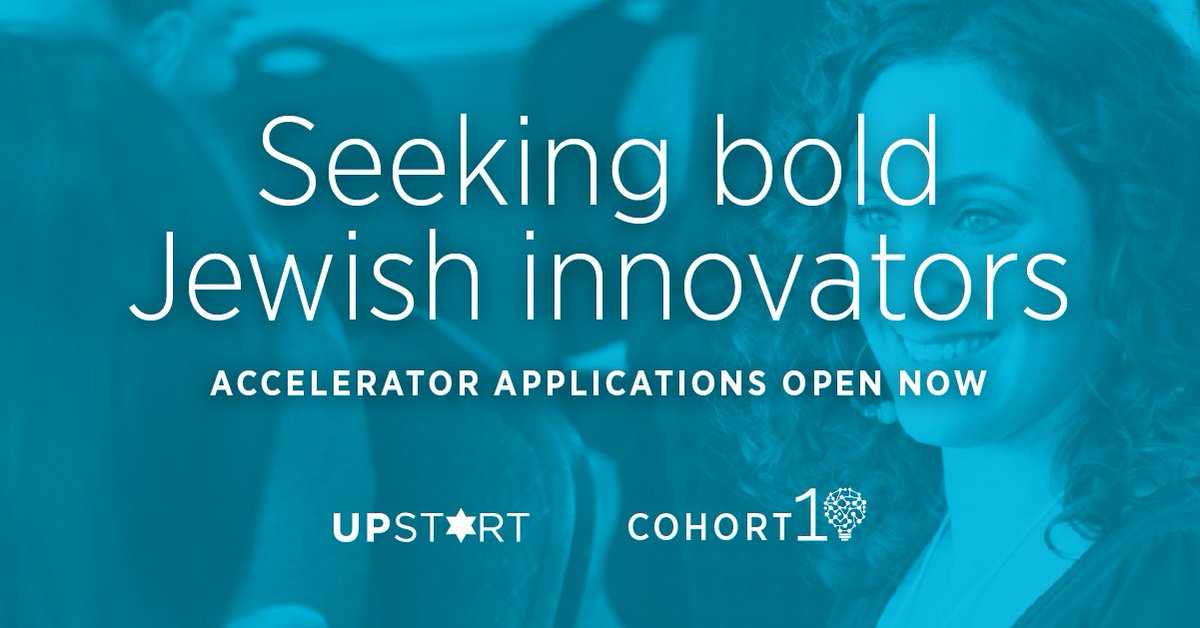 UpStartLab's tweet photo. @UpStartlab Accelerator apps now open! Got an innovative Jewish org? Apply now: https://t.co/HBWtmBXvNG #InnovationOneStop https://t.co/ZeYRL2gc5z