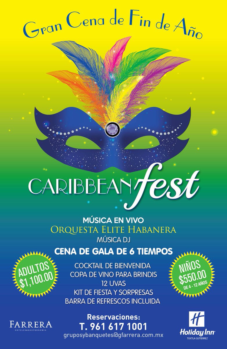 #SeacabaelAño #CaribbeanFest #Preventa #HolidayInn