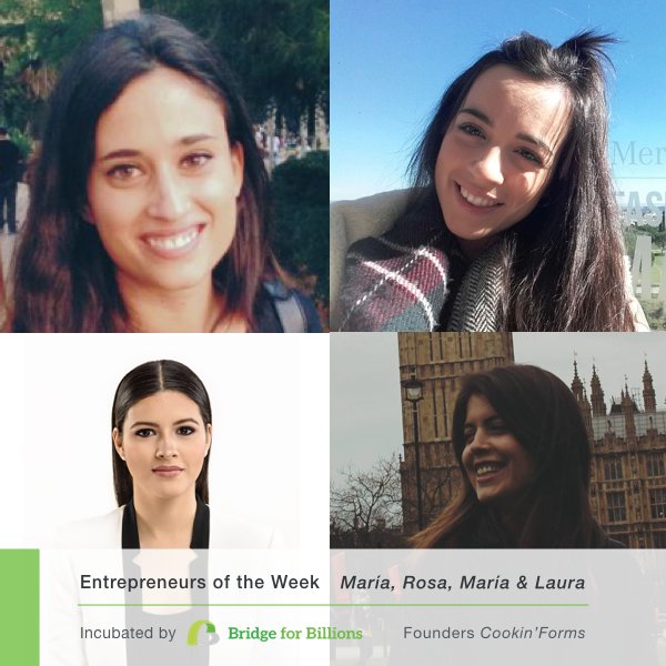 Bridge4Billions's tweet image. Our #entrepreneurs of the week @cookinforms met at @fwl_es and are creating #personalized and #sustainable uniforms for restaurants!