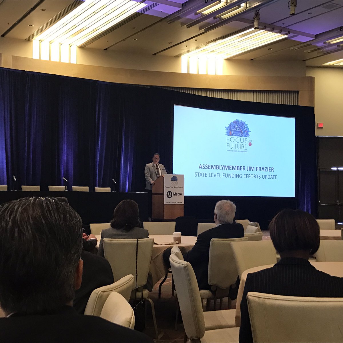 btemple123's tweet photo. #FOTF2016 Assemblymember Jim Frazier gives CA state level funding efforts update @SelfHelpCounty conference https://t.co/jCdjVBS30P