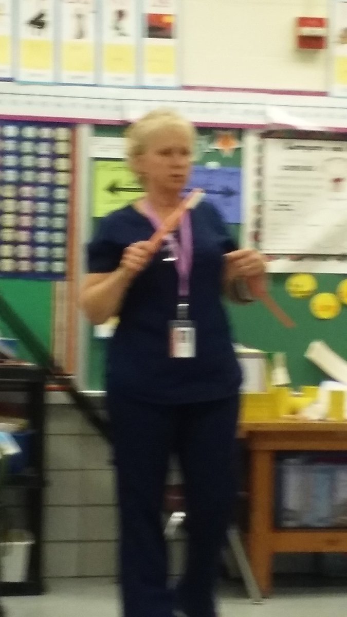 Elmwood's first graders learning about dental health.