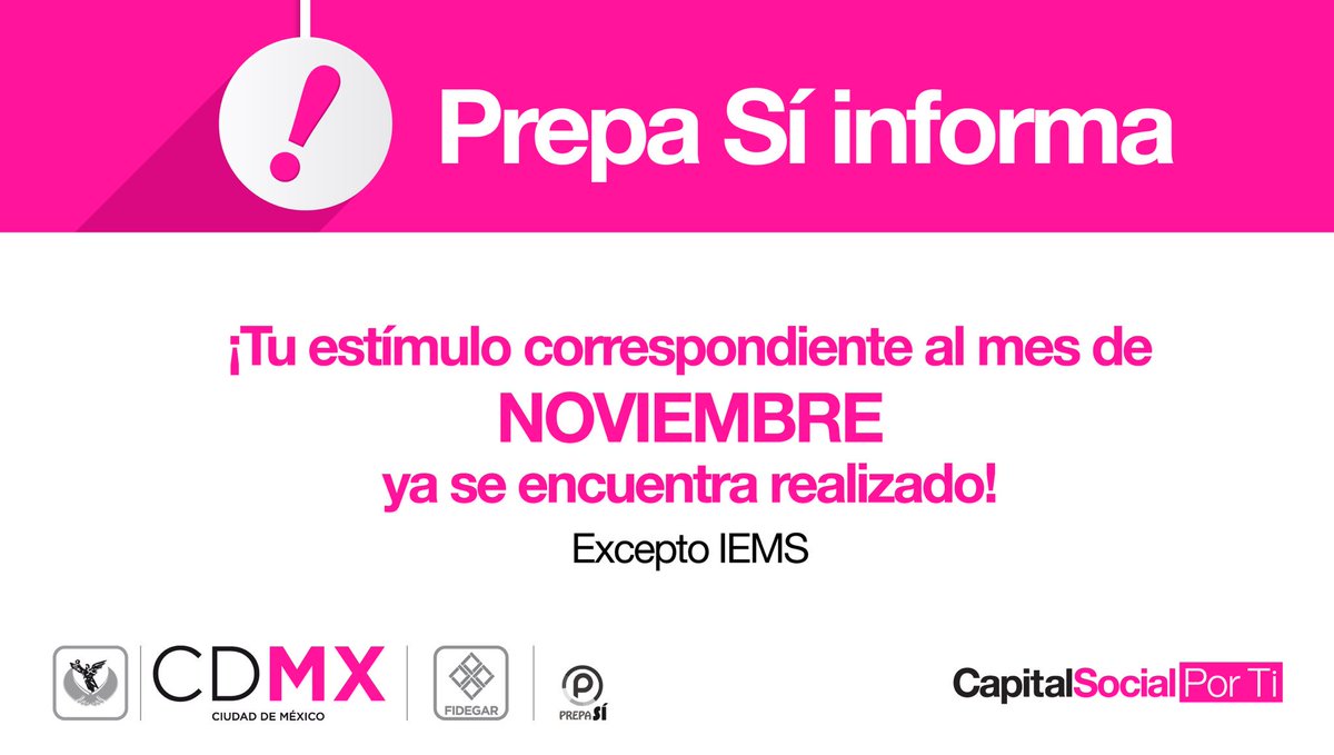 KarenQuirogaA's tweet photo. Chic@s ya pueden acudir al cajero para retirar su estímulo correspondiente al mes de noviembre. Recuerden que IEMS tarda dos días más. https://t.co/hA55fDKi5h