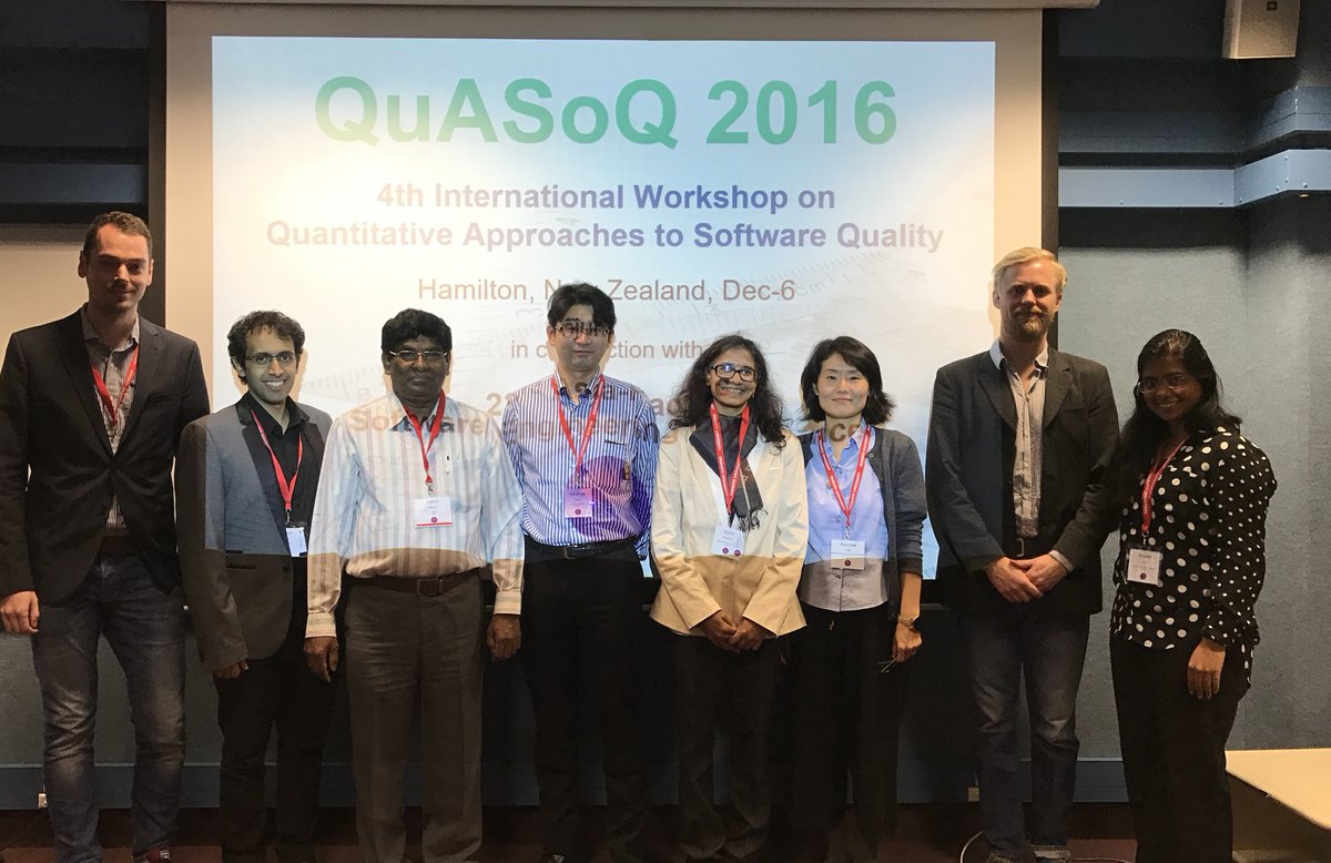 ashish_sureka's tweet image. Thanks to Anjaneyulu for presenting our paper at @apsec2016 workshop (QuASoQ 2016) - Univ of Waikato, Hamilton, New Zealand, 6th Dec 2016