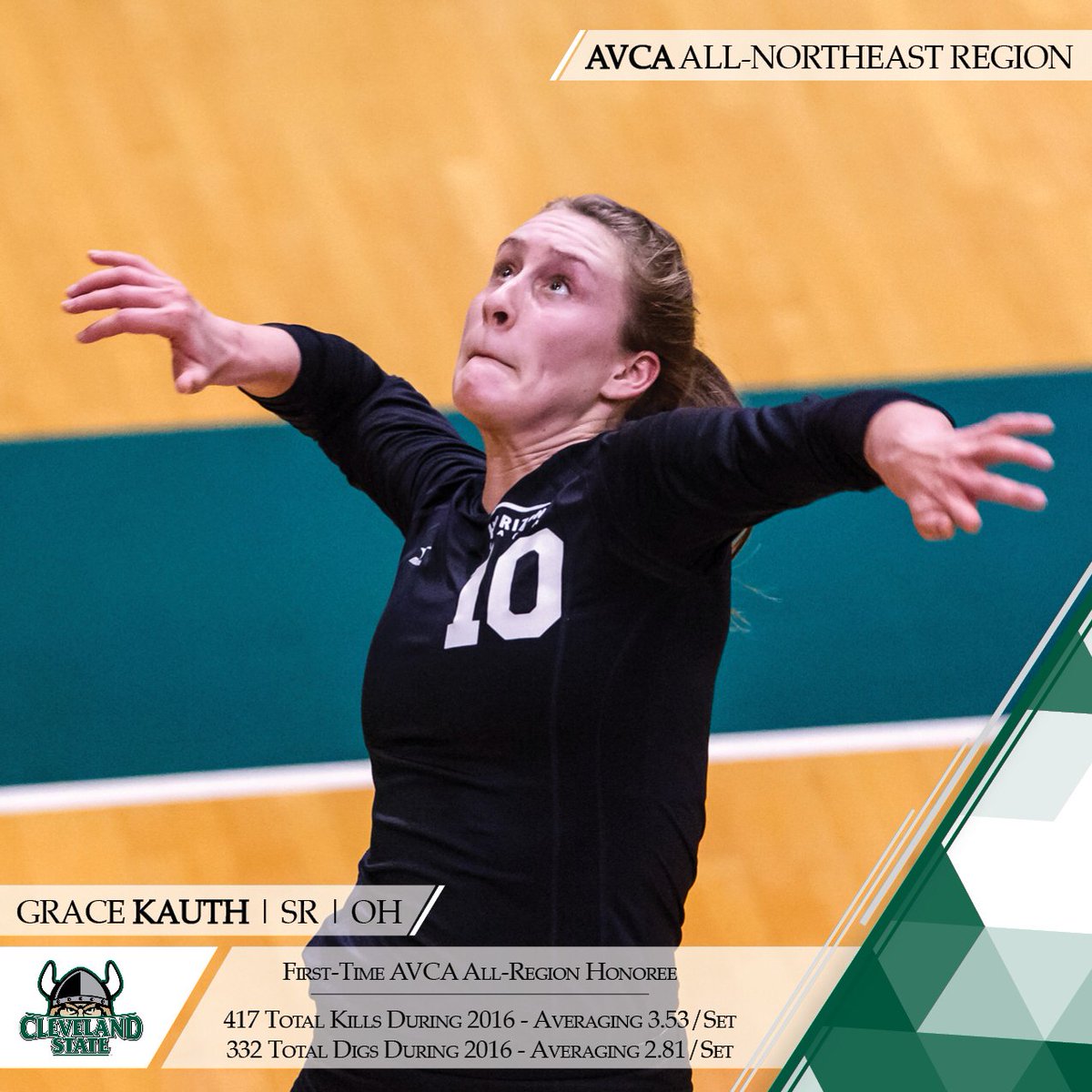 Congrats to Grace! AVCA All-Northeast Region!
