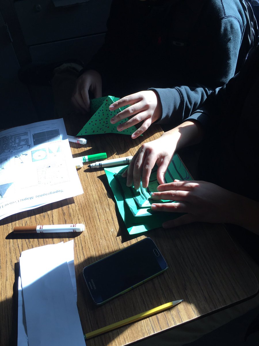 sjohnson3351's tweet photo. Christmas tree topographic maps! Science is in the holiday spirit! @olslatonknights @ESC17TRC @AmyLE42 https://t.co/nd7vtURiF6