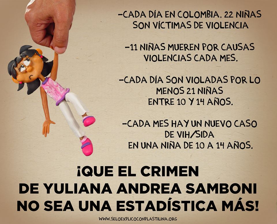 ReevolucionG's tweet photo. No son hechos aislados, es violencia de género que padecen todos los días nuestras niñas #Justicia para #YulianaAndreaSamboni @altereddie https://t.co/lI5ivtmdcq