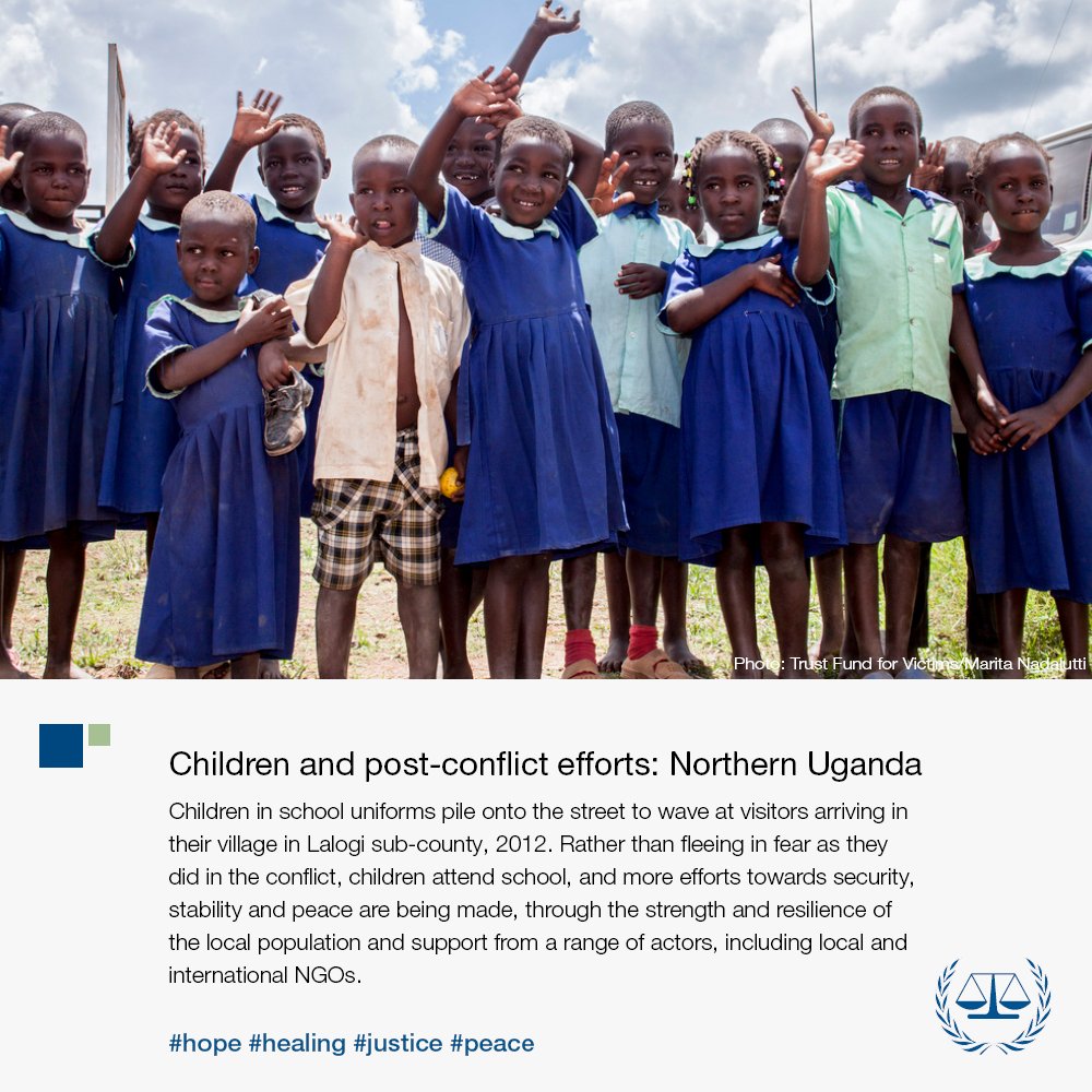 UN's tweet photo. .@IntlCrimCourt is one of many actors aiming to stop war crime of using #childsoldiers. The policy is here: https://t.co/8lFJsnYQrE https://t.co/7etkdS8S2n
