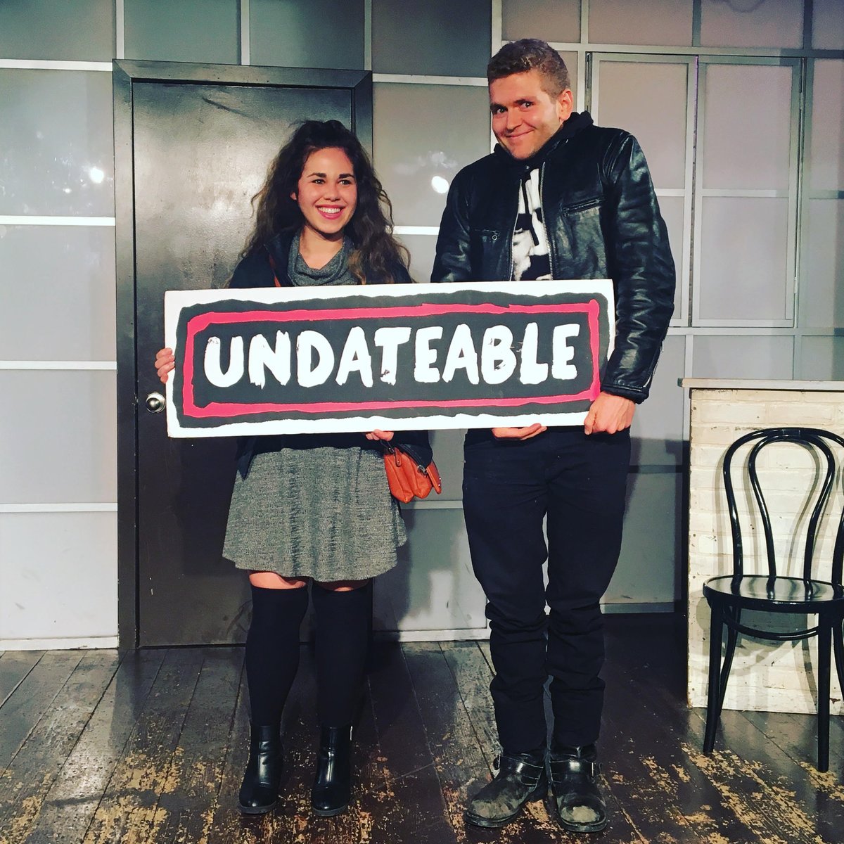 UndateableShow's tweet image. Special thanks to volunteers Brookelyn &amp;amp; Colin. Ya'll were HILARIOUS. And TOTES dateable. #secondcityfamily #undateableshow #secondcity #lol