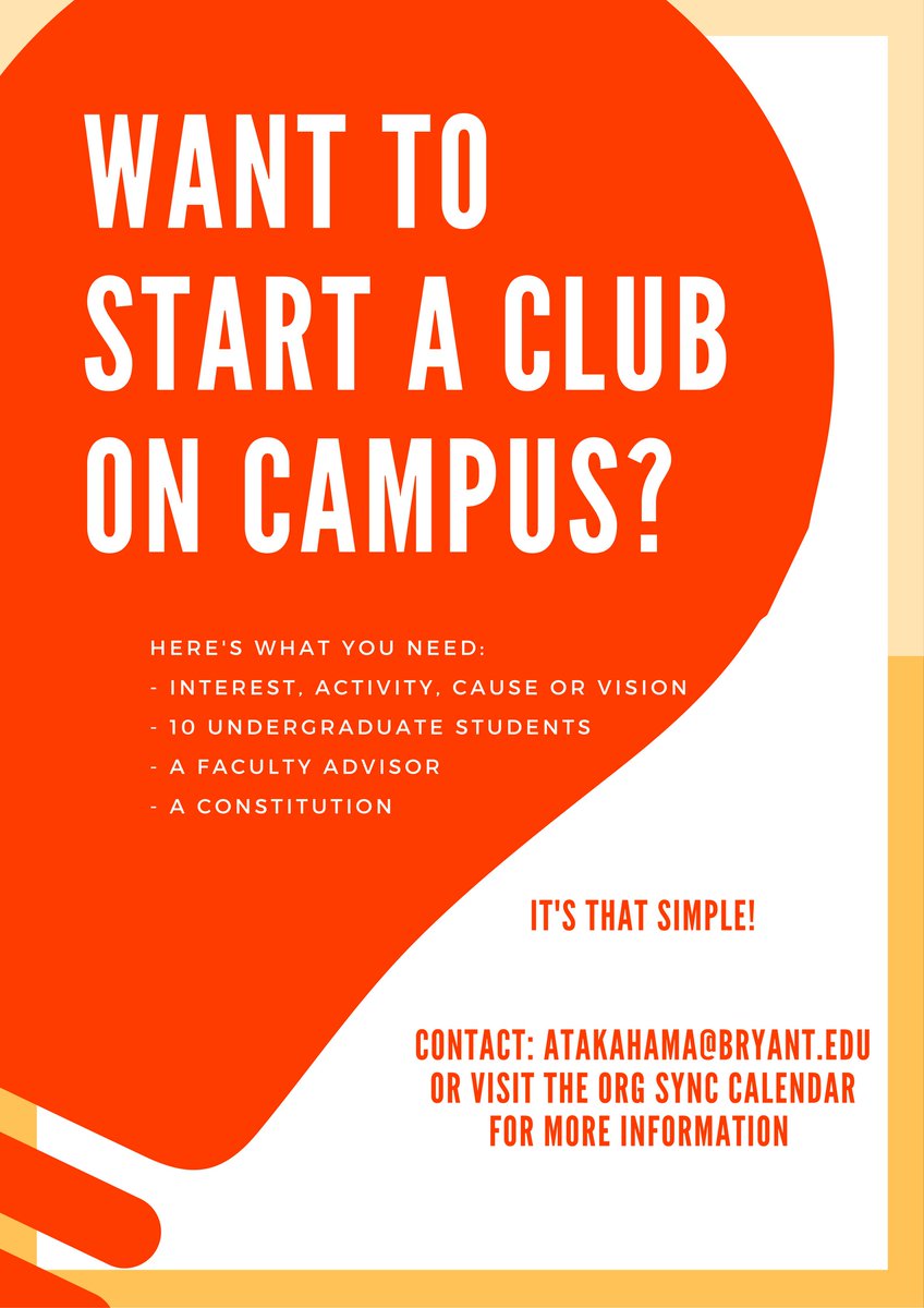 Looking to start a club on campus? It's this simple!
