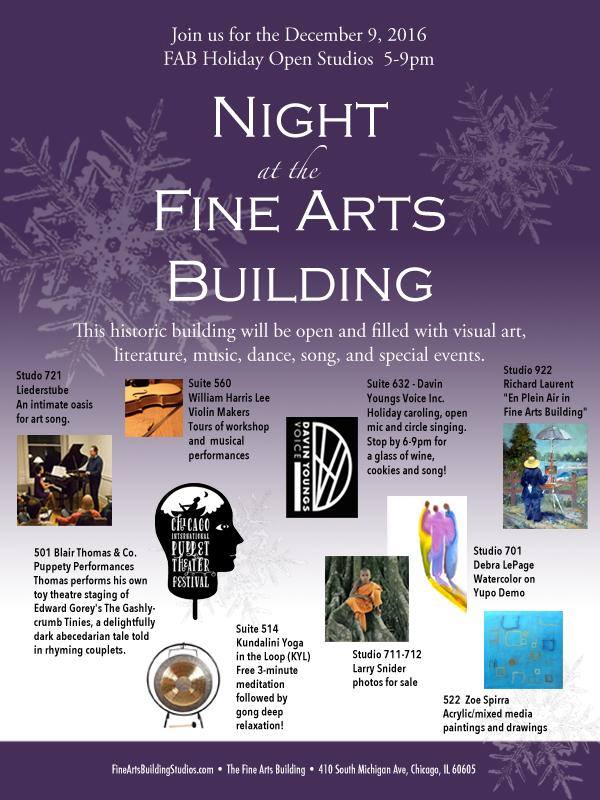 Meet us at the Fine Arts Building (410 S. Michigan) this FRIDAY for an evening of music, art, and exploration! ow.ly/diEr306Rwdd
