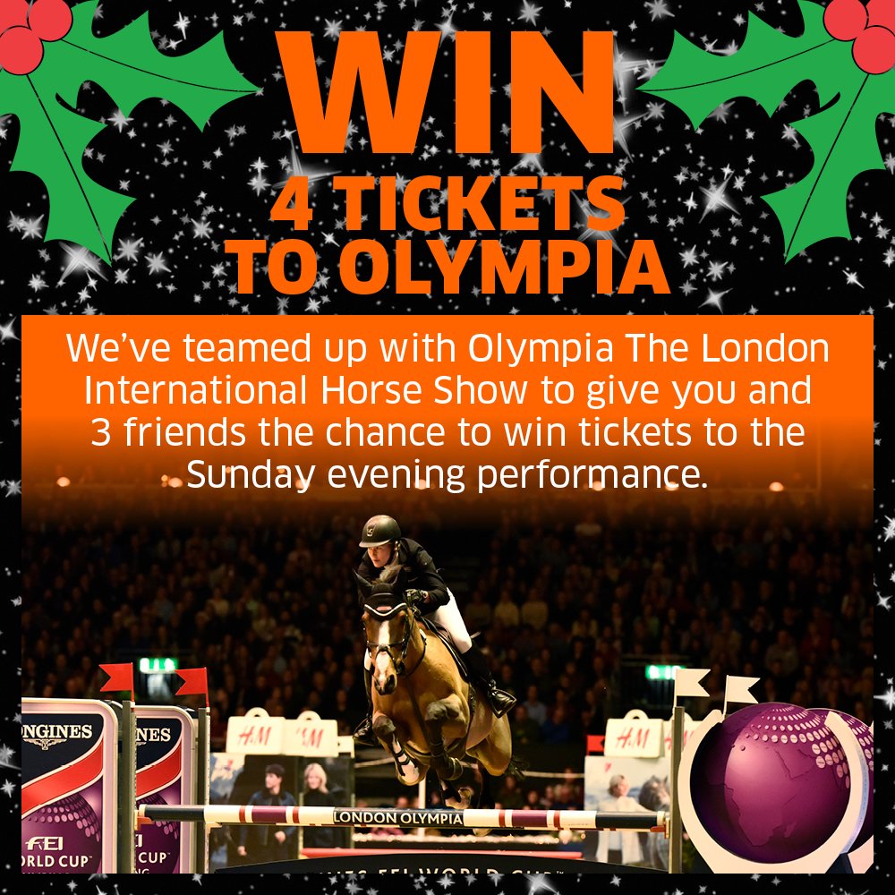 Less than a week to go.. 
A winner will be chosen on Monday 12th December! 
#Olympia #Competition