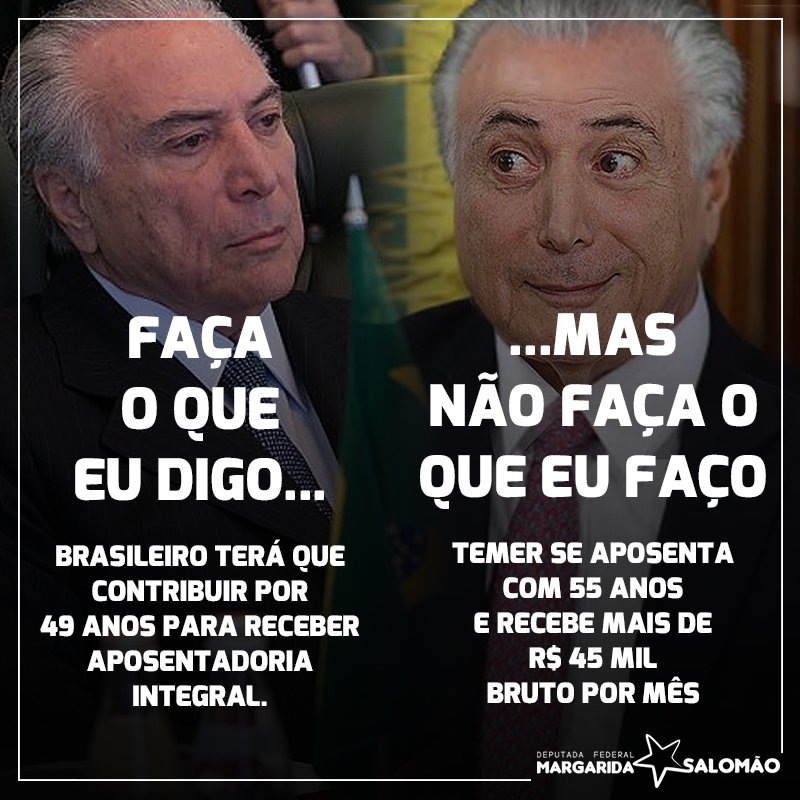 Faça o que eu digo e não faça o que eu faço!