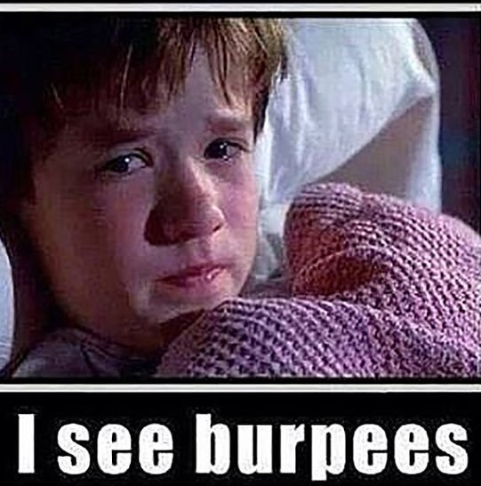 A truly scary sight... But we love them!

#fitness #burpees #legday #training