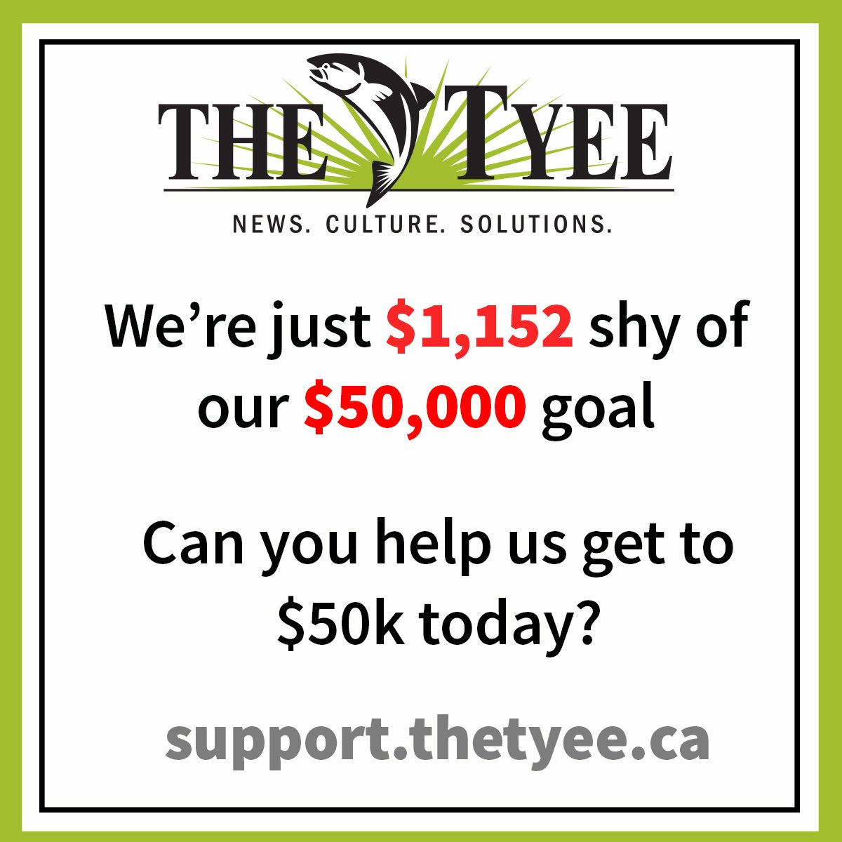 We are so, so close to hitting our crowdfunding campaign target - can you help us get to $50k today? support.thetyee.ca/?utm_source=tw… #cdnmedia