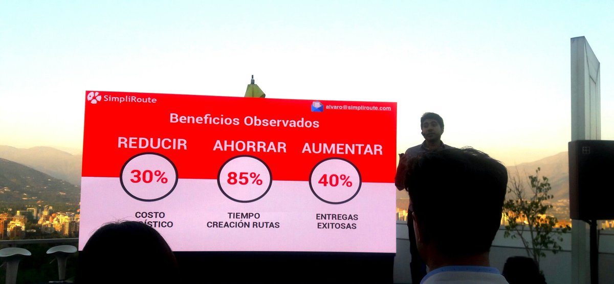Escuchando a <a href="/simpliroute/">SimpliRoute</a> en el #partnersnight de <a href="/startupchile/">Start-Up Chile by Corfo</a> <a href="/andrescargill/">andrescargill.nft</a> <a href="/gecargill/">George Cargill</a> @emprendeFCh <a href="/chileventures/">Chile Ventures</a> <a href="/etastets/">Eduardo Tastets C.</a> <a href="/raicapital/">RaiCap</a>