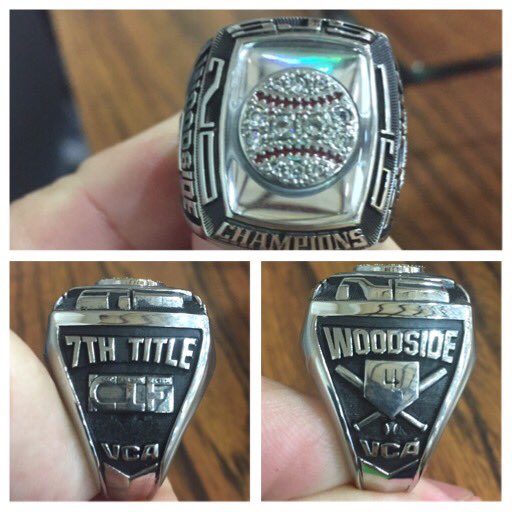 8woodys's tweet image. Finally picked up @grantwoodside4  VCA baseball section title ring for his 3rd time. Looks great. Cherish these moments #bling #3for4