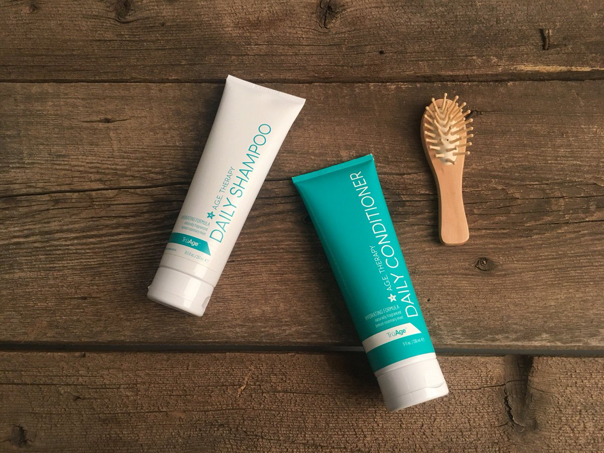 nonibynewage's tweet photo. This AGE gift set includes the AGE Therapy Daily Shampoo and Conditioner, as well as a branded wooden travel brush! https://t.co/8D119lcArS https://t.co/g76AGlOtux