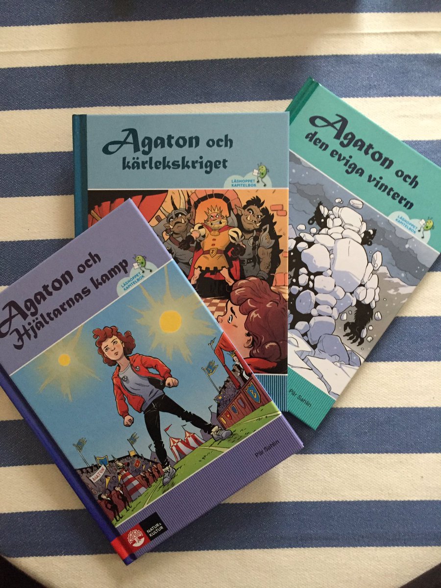 JennyJurist's tweet photo. Har just köpt bokjulklappen till brorsonen.Tre böcker av vår medlem @ParSahlin Toppen! Brorsonen heter dessutom "Agaton" – det blir perfekt! https://t.co/haqPqIBJL8
