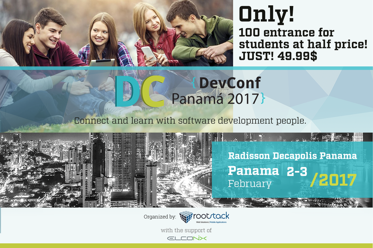 devconfpanama's tweet photo. Invitamos a los estudiantes de @uippanama interesados en asistir a Devconf un Evento de Desarrollo y Tecnología https://t.co/nWtRKXxEaE https://t.co/P4jTRgs8DZ