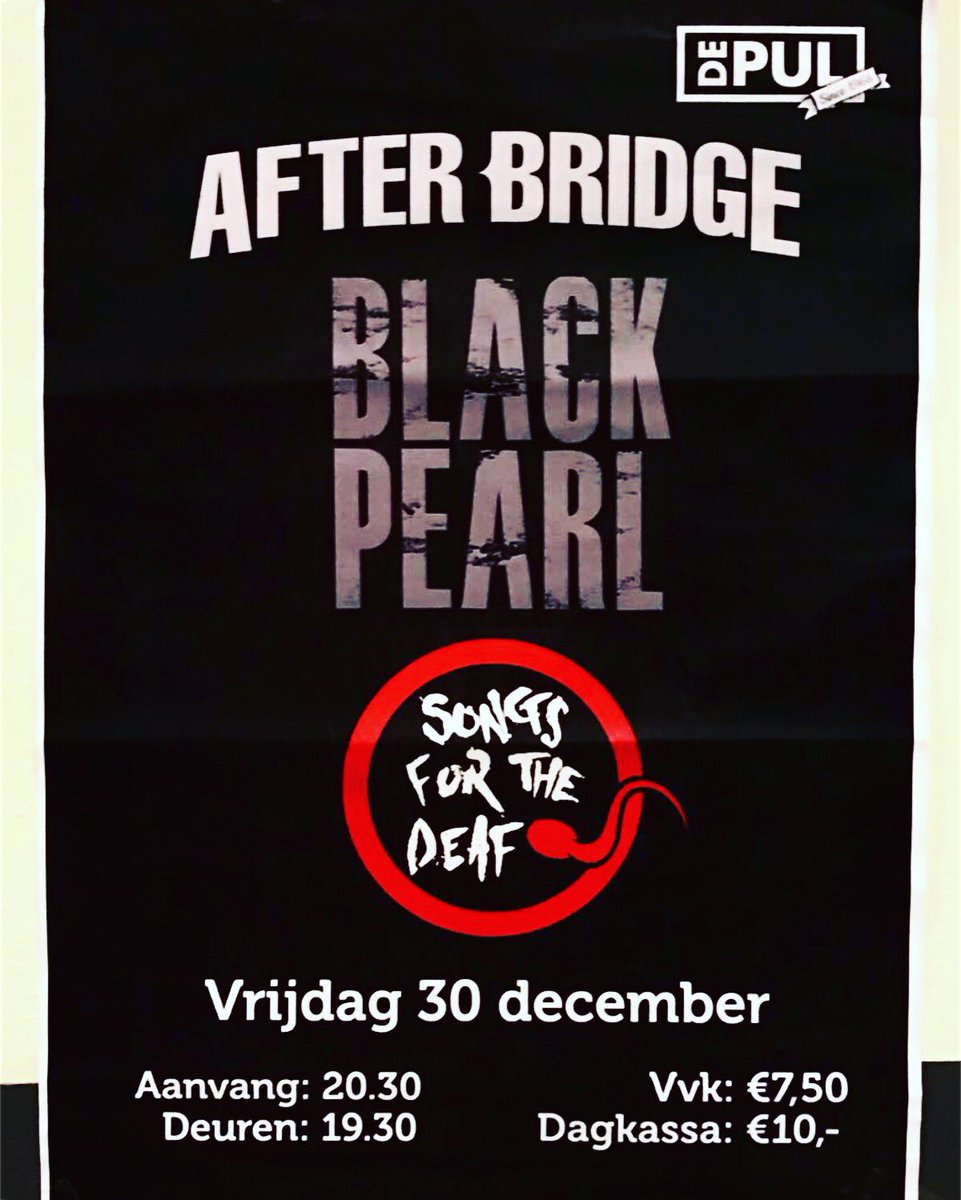 AfterBridgeBand's tweet photo. 30 Dec Qotsa, Alter Bridge en Pearl Jam tribute @livepul Wat een avond, nú al! @SftDtribute #tribute #qotsa #live #alterbridge #pearljam https://t.co/ubisJQxH0U