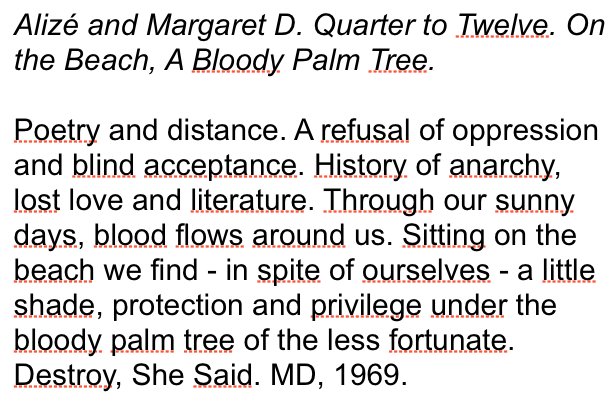 DeSaBouche's tweet photo. A few words on the title "Alizé et Margaret D...". Where it's from, it's references, what it alludes to.
https://t.co/d4R4m5LgKI https://t.co/T1lUNWIiZK
