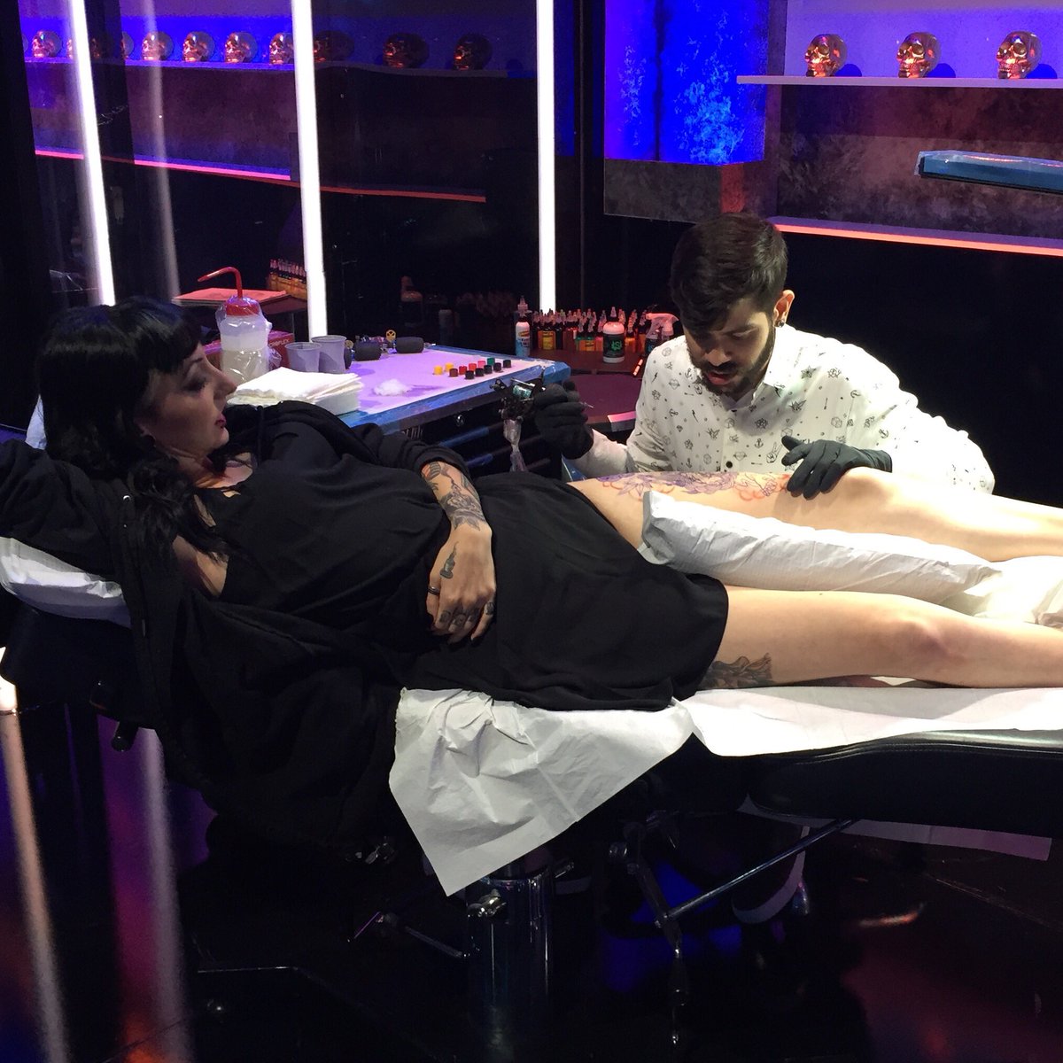 The 7 hour live tattoo has begun! Head over to inklive.spike.com to watch it all go down. #InkLive