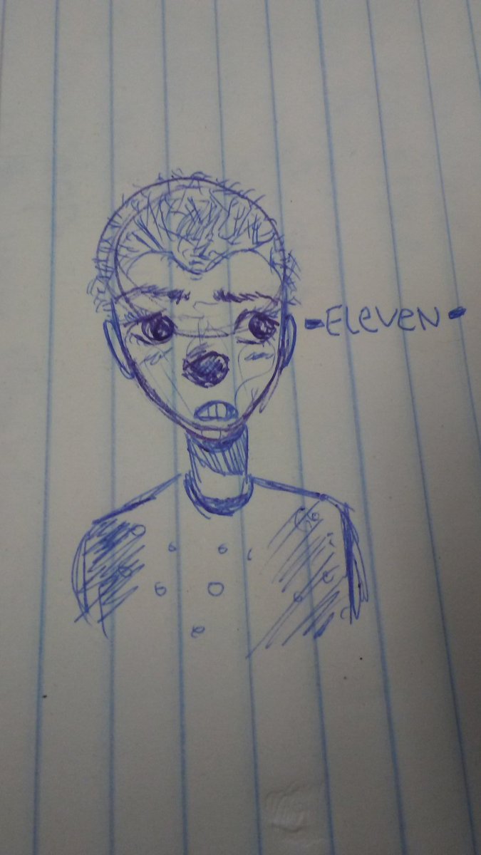 because_imsure's tweet photo. I did a thing... ITS ELEVEN WOOP.... #StrangerThings #eleven #drawing #sketch https://t.co/u5rMeTRgHw