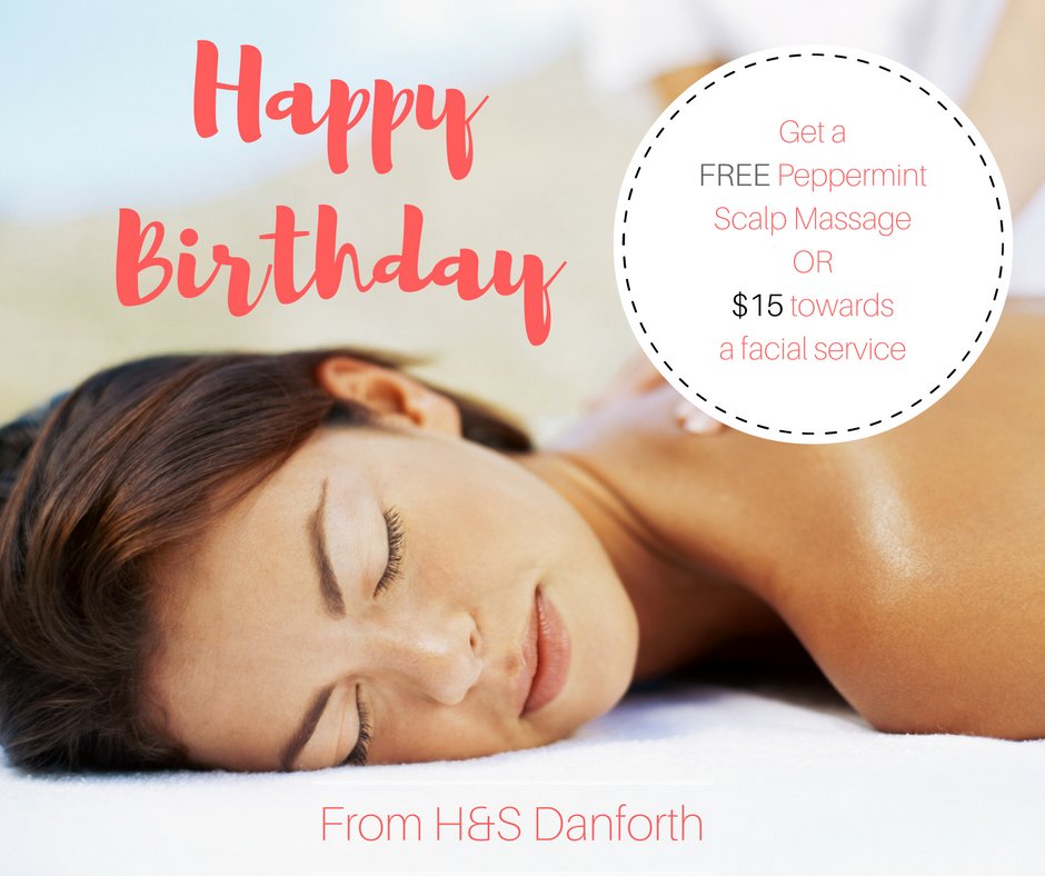 HS_Danforth's tweet image. 🎄 ☃ ❄DECEMBER BABIES 🎉 🎈🎂 Don't forget to get your free peppermint scalp massage OR $15 towards a facial service when you book your massage