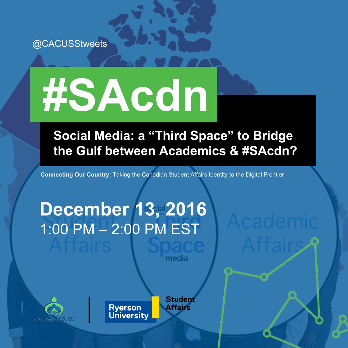 Academic Affairs meets SA in a Third Space: social media! Dec.16, 1PM EST.
ryersonstudentaffairs.com/connecting-our… #SAcdn—tell your faculty friends!