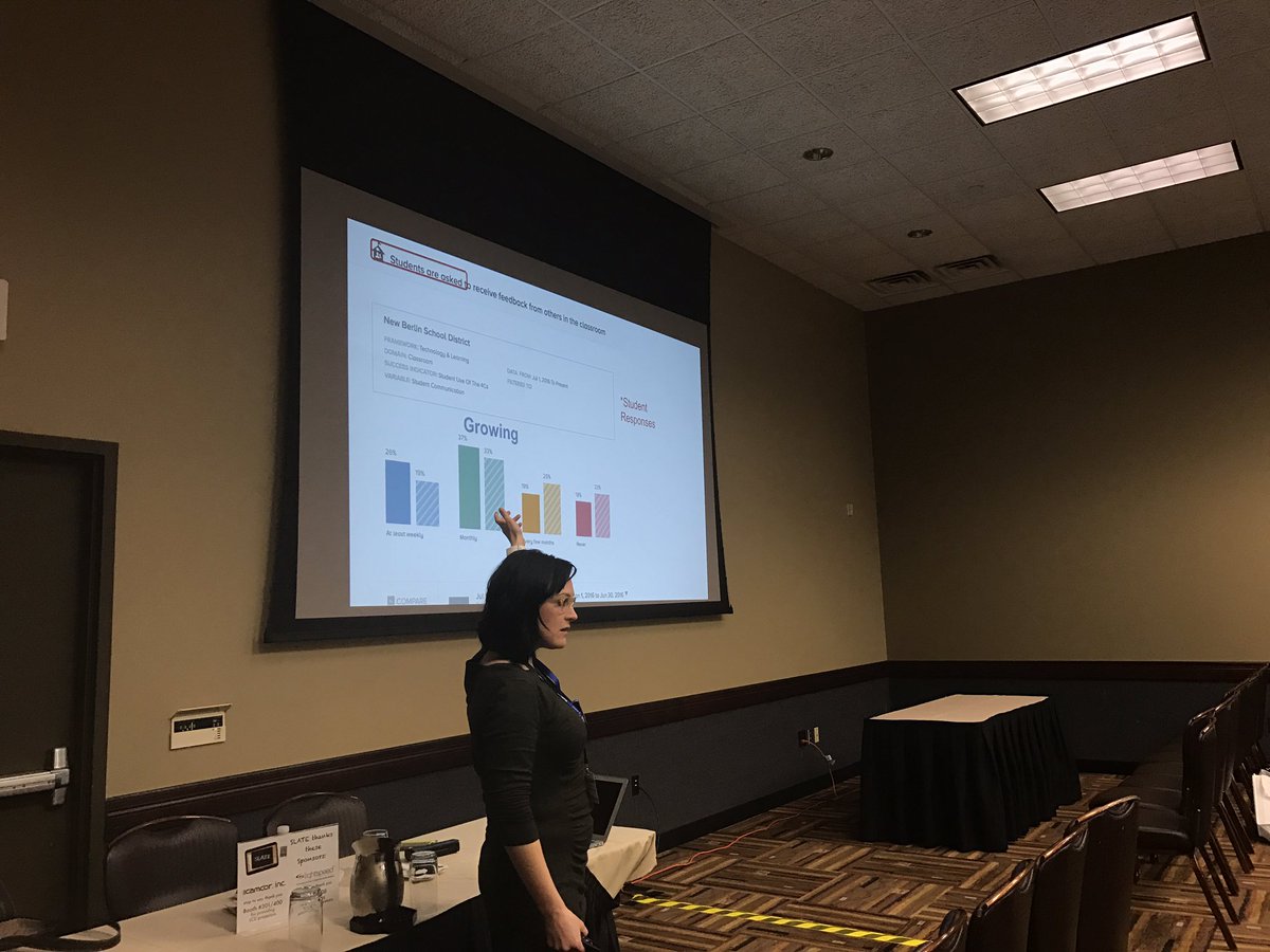 SchlieReed's tweet photo. Focusing on feedback and how @BrightBytes helps to guide our professional learning #SLATE2016 @Haebig https://t.co/UdhLjD4ZKV