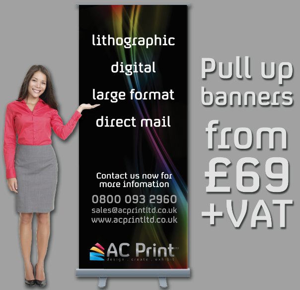 Create impact and stand out from the Christmas crowds with #pull #up #banners advertising your Christmas offers