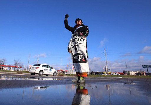 mtprintinggroup's tweet photo. How nice of the @LFPress  to include a picture of our M&amp;T News Cruiser in their tweet about the #StandingRock Victory Rally! https://t.co/FyRcnRVSVm