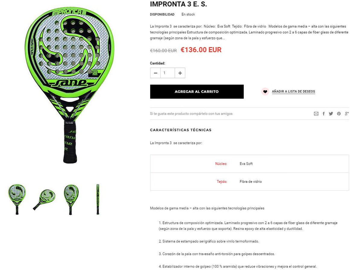 La Impronta III EVA Soft es una de nuestras palas ⭐️¿La has probado? 💚 #pádel