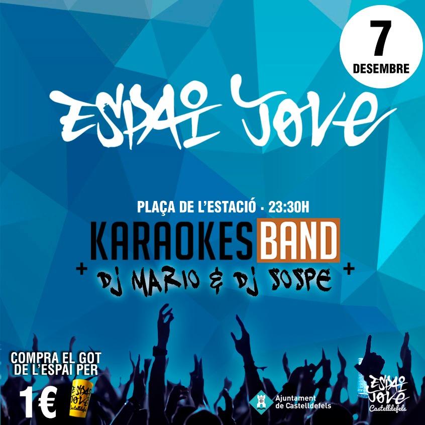DEMÀ torna l'<a href="/EspaiJoves/">Espai Jove</a>!! A les 22:30h Correbars fins la Plaça de l'Estació on continuarem la festa amb <a href="/KaraokesBand/">Karaokes Band</a> i DJ Sospe i Mario!!
